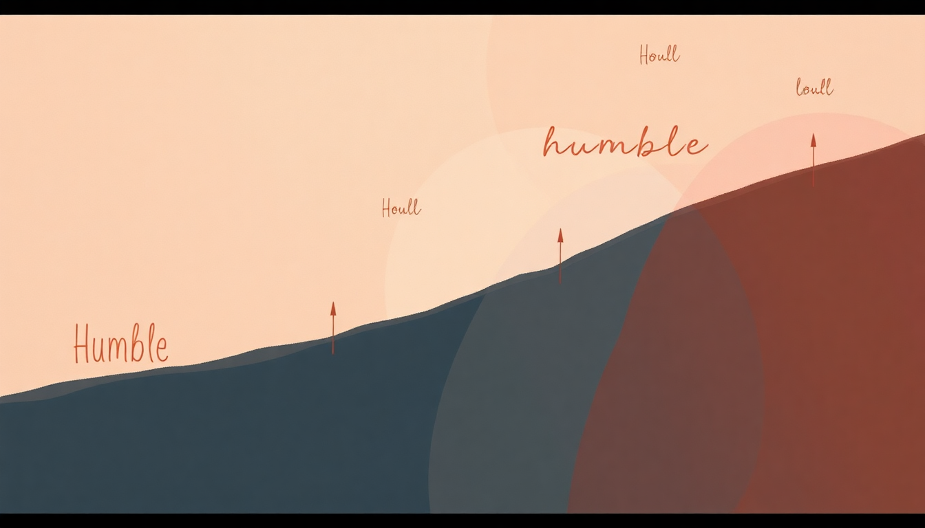 Fan-driven abstract illustration evoking the emotional arc of Humble by Lil Baby