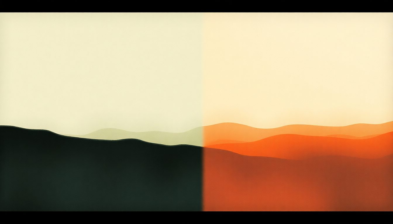 Fan-driven abstract illustration evoking the emotional arc of I-80 by Squirrel Flower