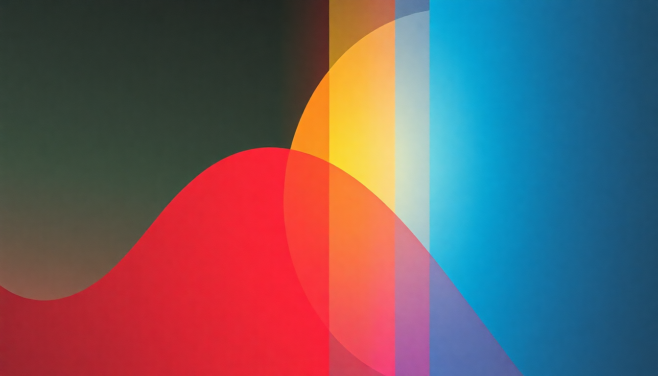 Fan-driven abstract illustration evoking the emotional arc of I Before E Except After C by Yazoo