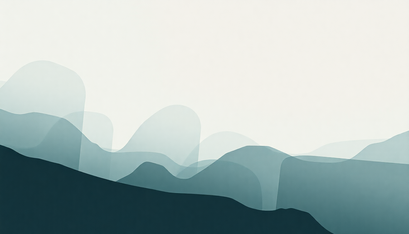 Fan-driven abstract illustration evoking the emotional arc of I Decline by Perfume Genius