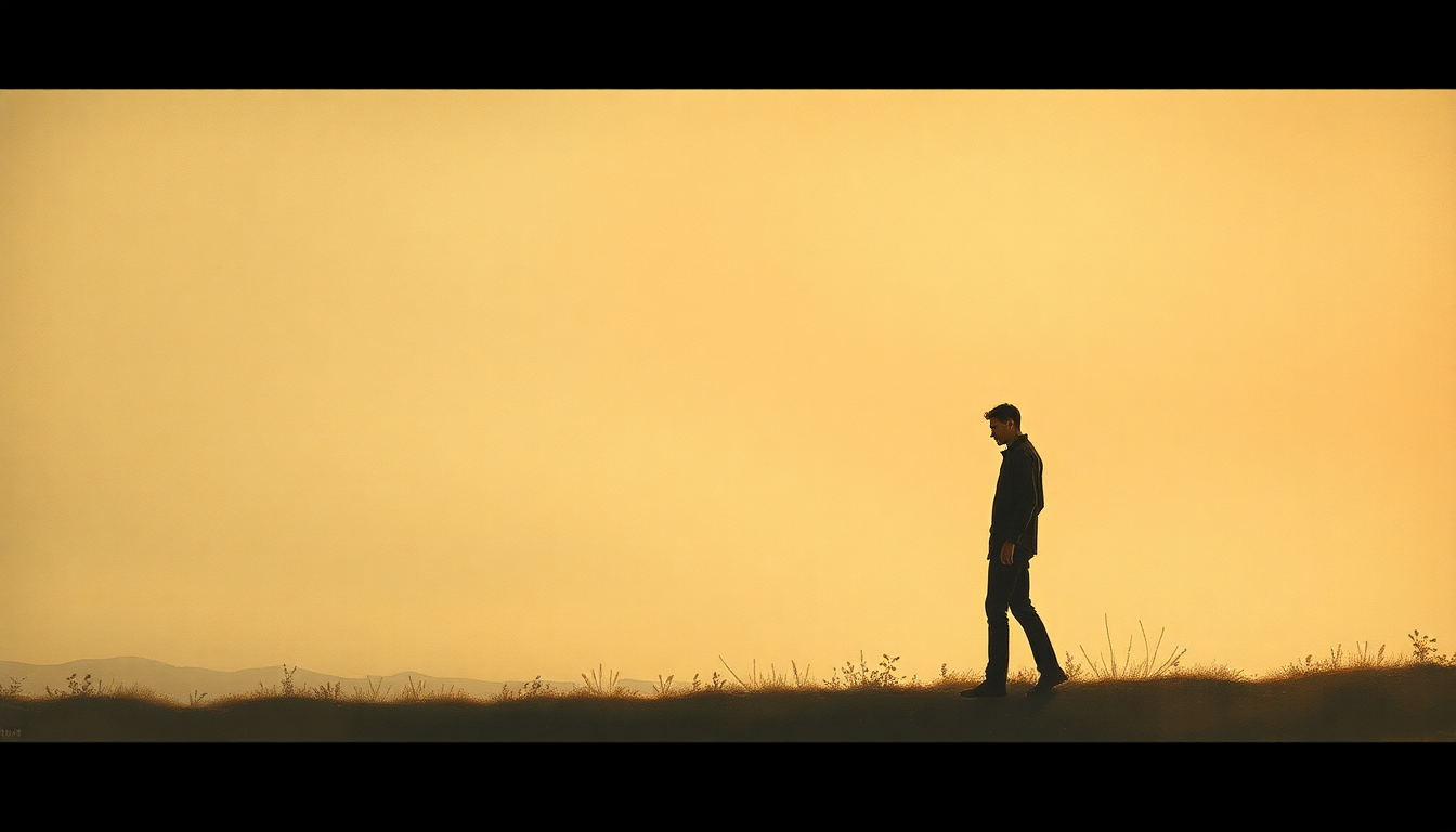 Fan-driven abstract illustration evoking the emotional arc of I Don't Care by Buck Owens