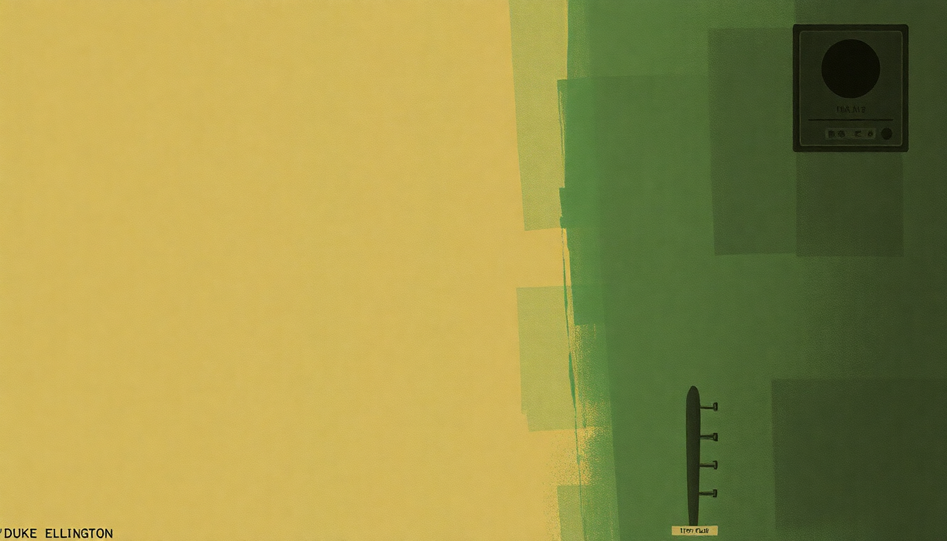 Fan-driven abstract illustration evoking the emotional arc of I Got It Bad by Duke Ellington