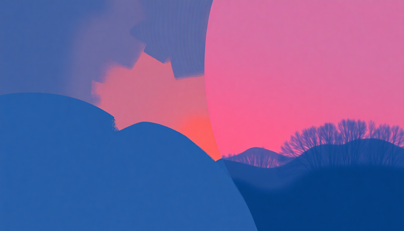 Fan-driven abstract illustration evoking the emotional arc of I Know What I Know by Paul Simon