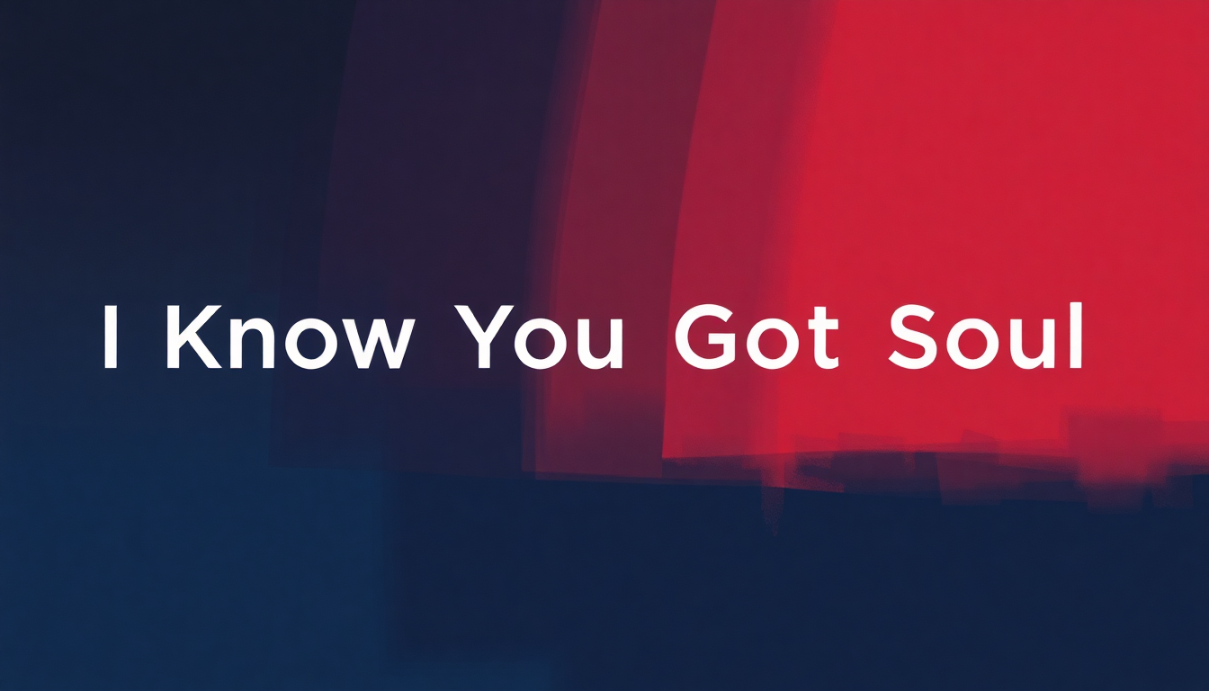 Fan-driven abstract illustration evoking the emotional arc of I Know You Got Soul by Eric B and Rakim