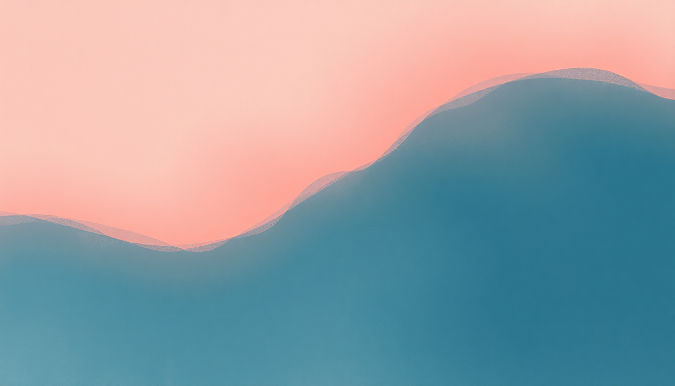 Fan-driven abstract illustration evoking the emotional arc of 20191009 I Like Her by Mac DeMarco