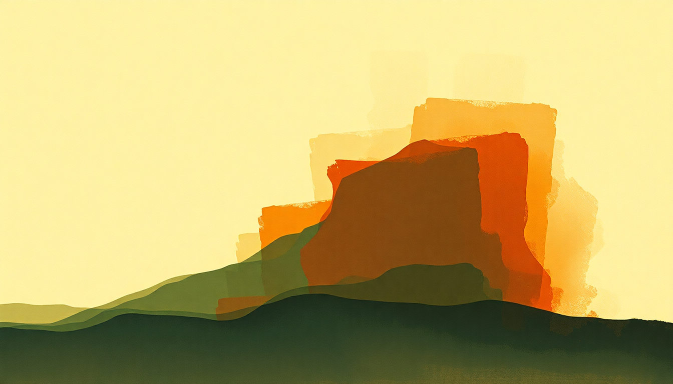 Fan-driven abstract illustration evoking the emotional arc of I Remember Clifford by Lee Morgan