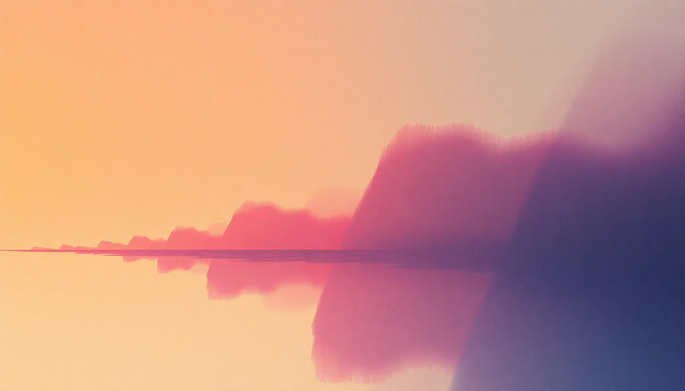 Fan-driven abstract illustration evoking the emotional arc of I Remember Death in the Afternoon by Ultravox