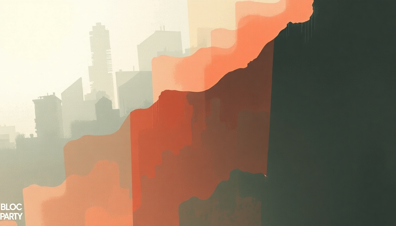 Fan-driven abstract illustration evoking the emotional arc of I Still Remember by Bloc Party