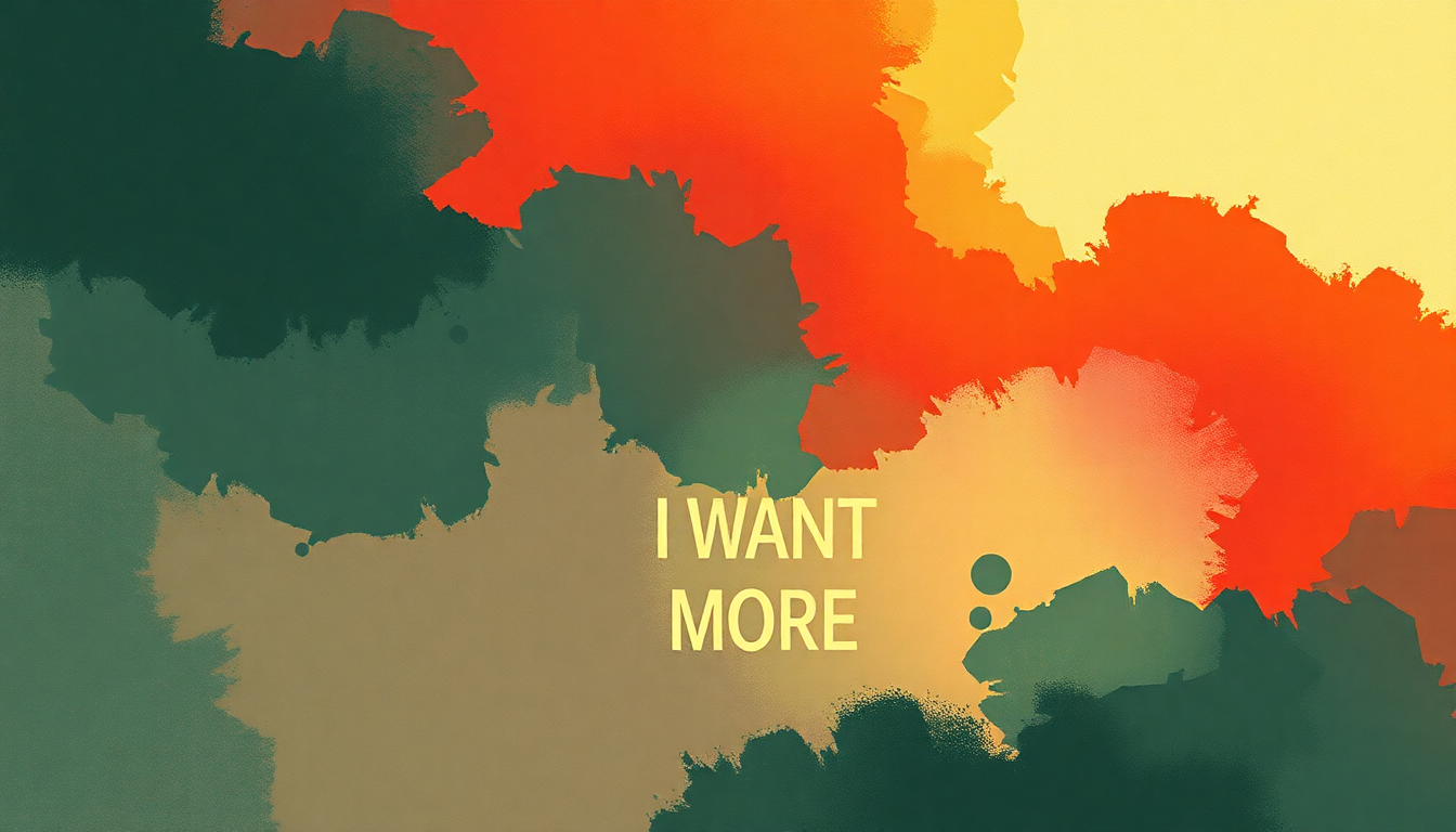 Fan-driven abstract illustration evoking the emotional arc of I Want More by The Hives