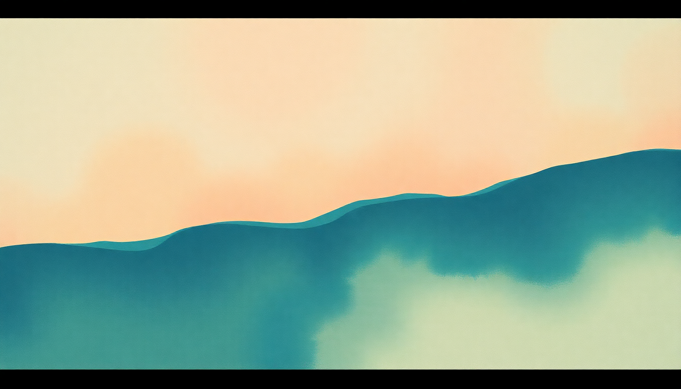 Fan-driven abstract illustration evoking the emotional arc of I Will by Mineral