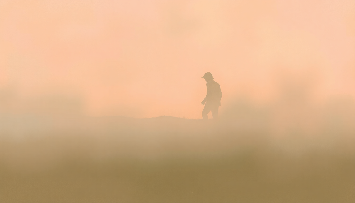 Fan-driven abstract illustration evoking the emotional arc of Idle Moments by Grant Green