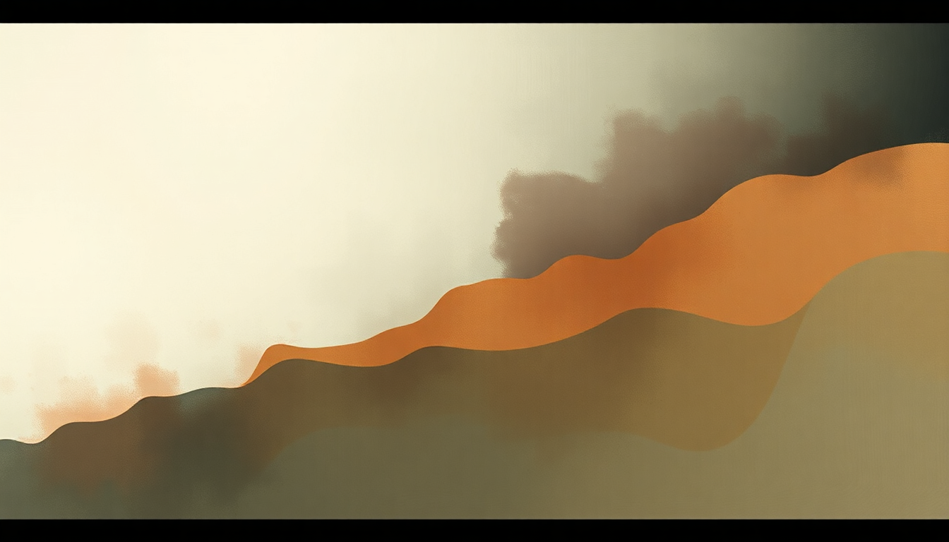 Fan-driven abstract illustration evoking the emotional arc of If You Really Love Nothing by Interpol