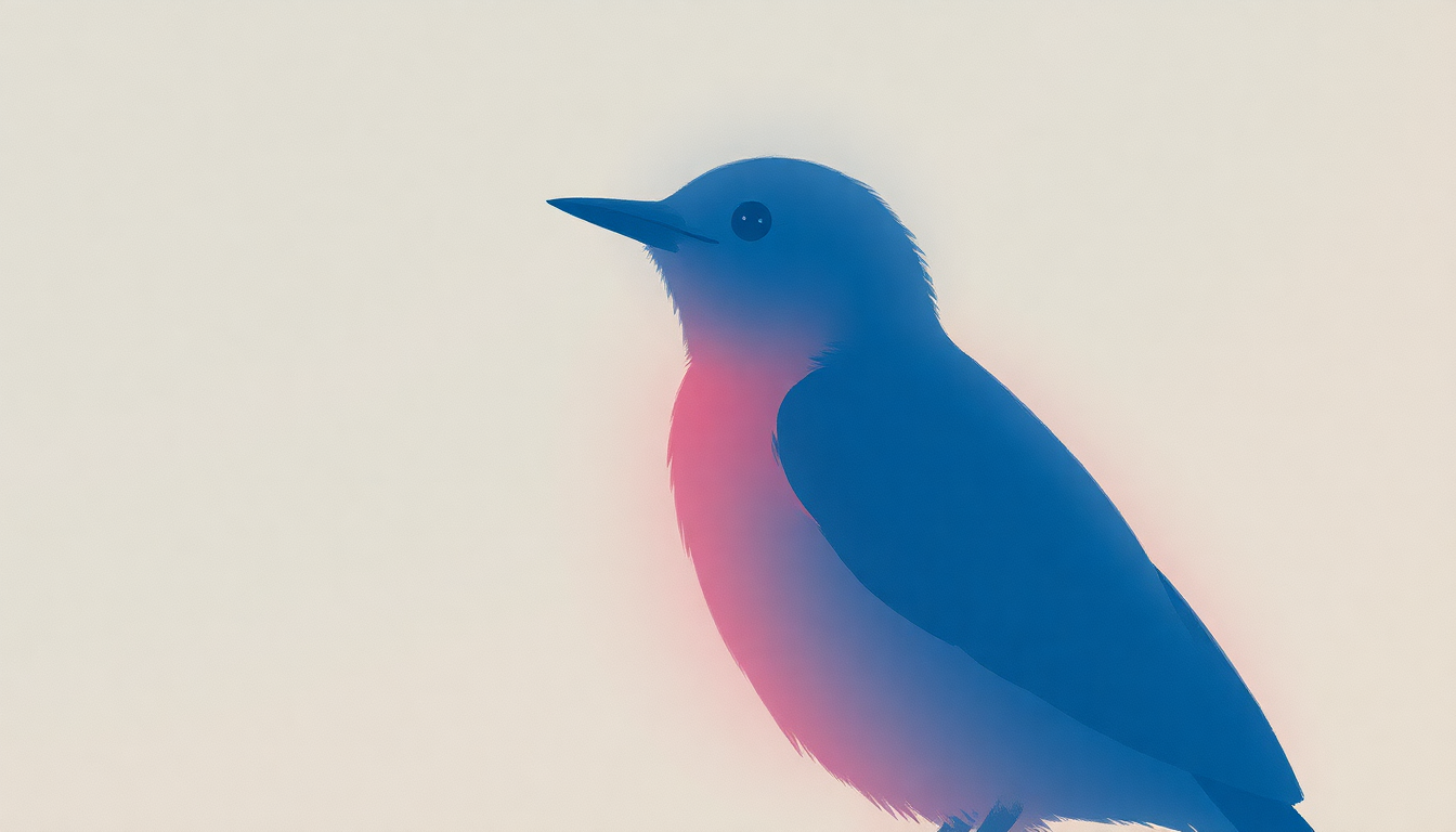 Fan-driven abstract illustration evoking the emotional arc of If You Were a Bluebird by Butch Hancock