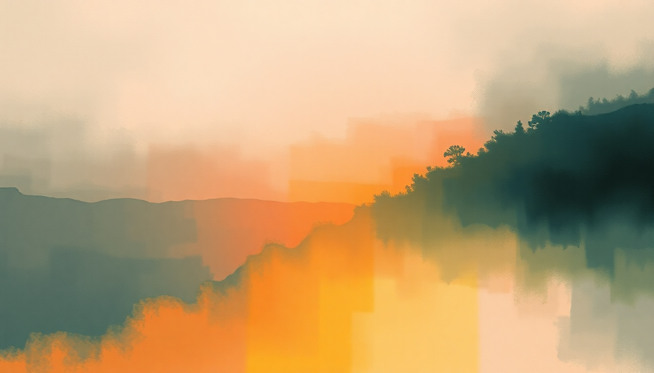 Fan-driven abstract illustration evoking the emotional arc of Impact by Orbital