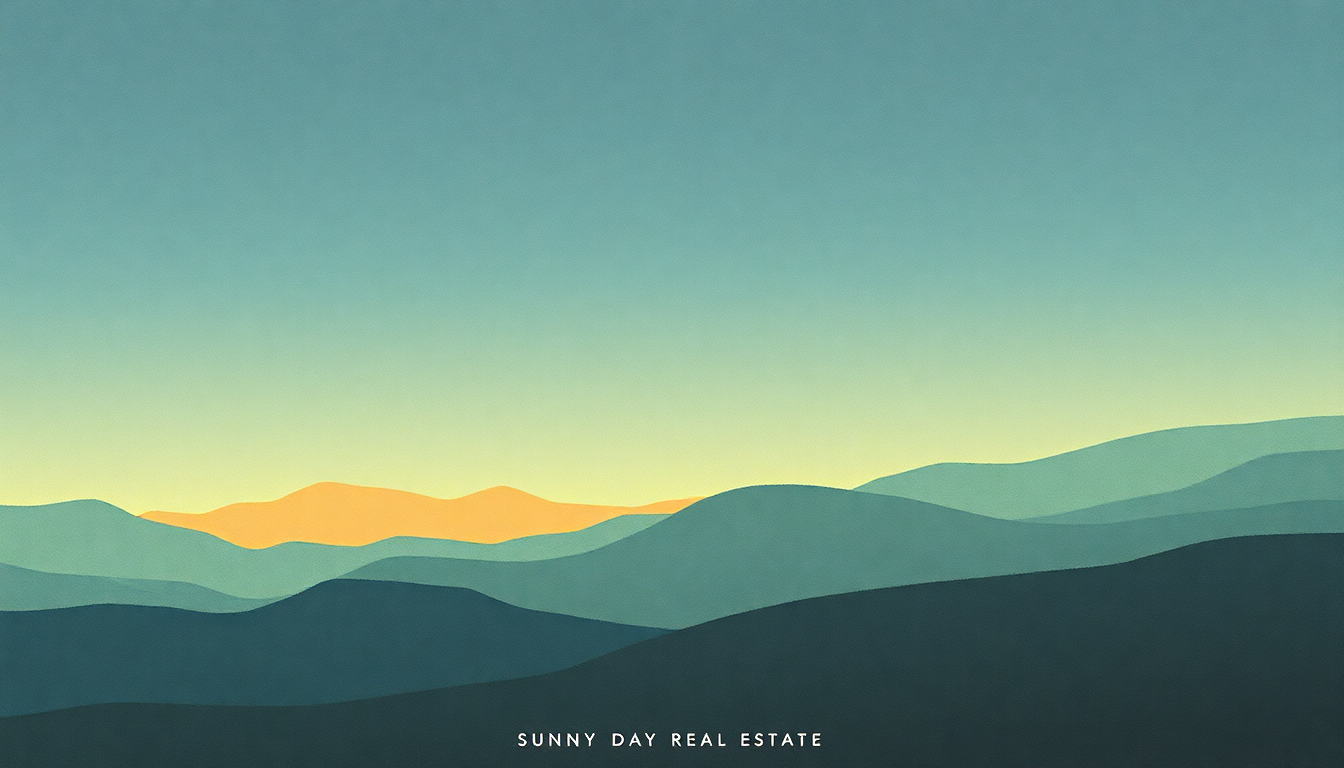 Fan-driven abstract illustration evoking the emotional arc of In Circles by Sunny Day Real Estate
