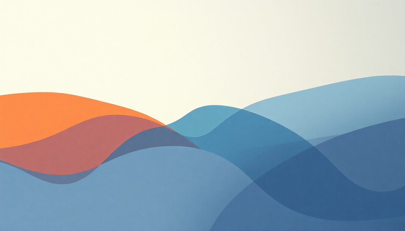 Fan-driven abstract illustration evoking the emotional arc of Inês by Nicolas Jaar