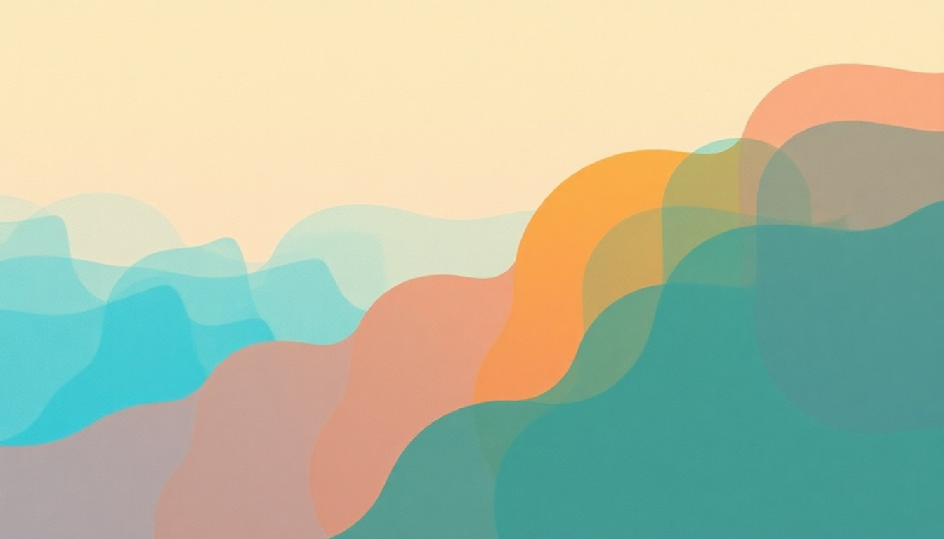 Fan-driven abstract illustration evoking the emotional arc of In the Beginning There Was Rhythm by The Slits