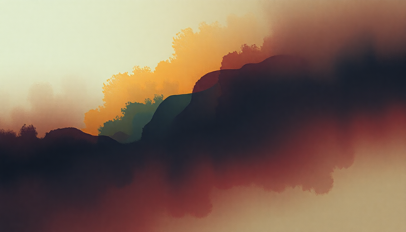 Fan-driven abstract illustration evoking the emotional arc of Inevitable by Shakira