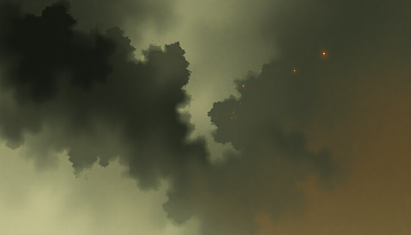 Fan-driven abstract illustration evoking the emotional arc of Infant by Deafheaven