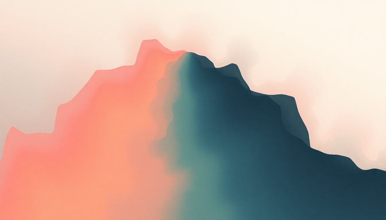 Fan-driven abstract illustration evoking the emotional arc of Infinity by Floetry