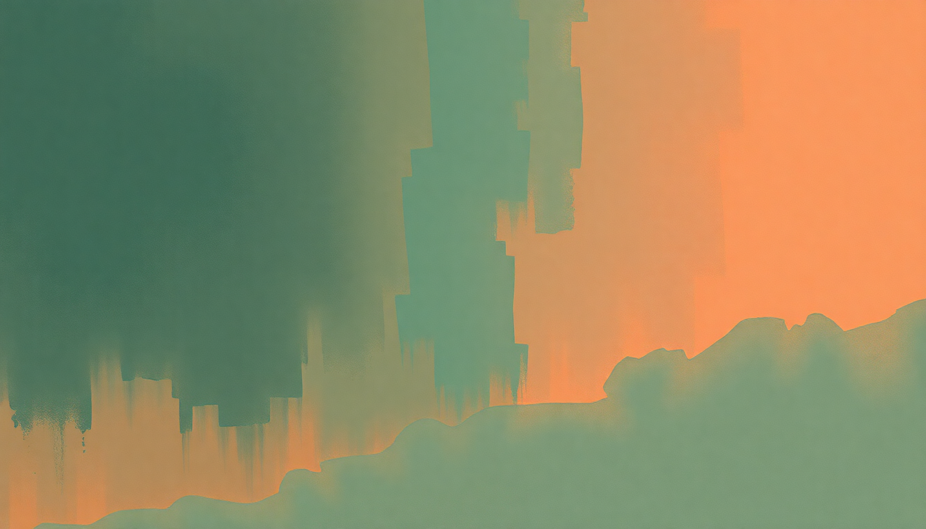 Fan-driven abstract illustration evoking the emotional arc of Inside Job by Pearl Jam