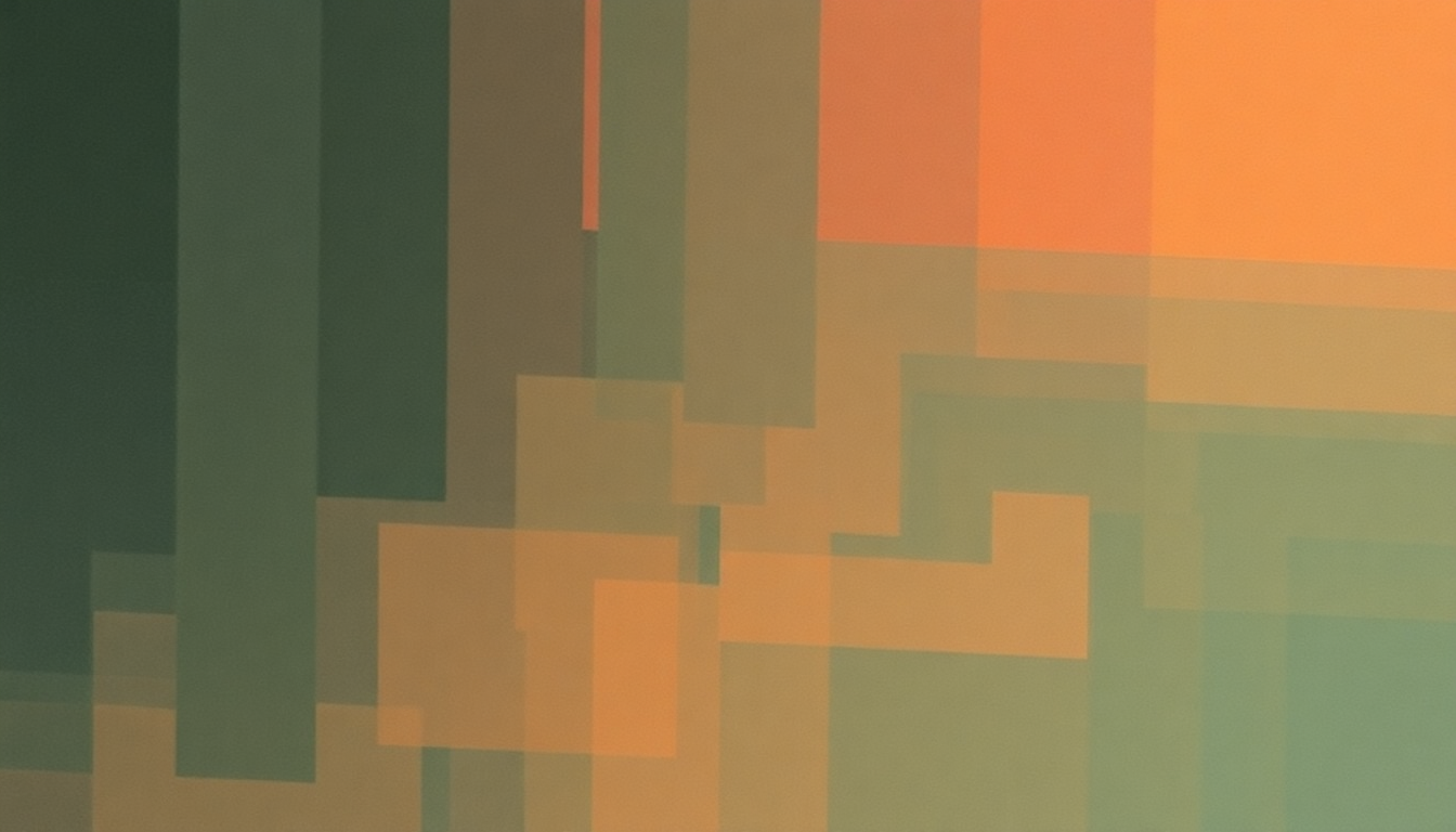 Fan-driven abstract illustration evoking the emotional arc of Inspection by Leftfield