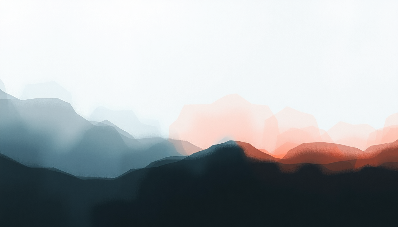 Fan-driven abstract illustration evoking the emotional arc of Iridescent by Linkin Park