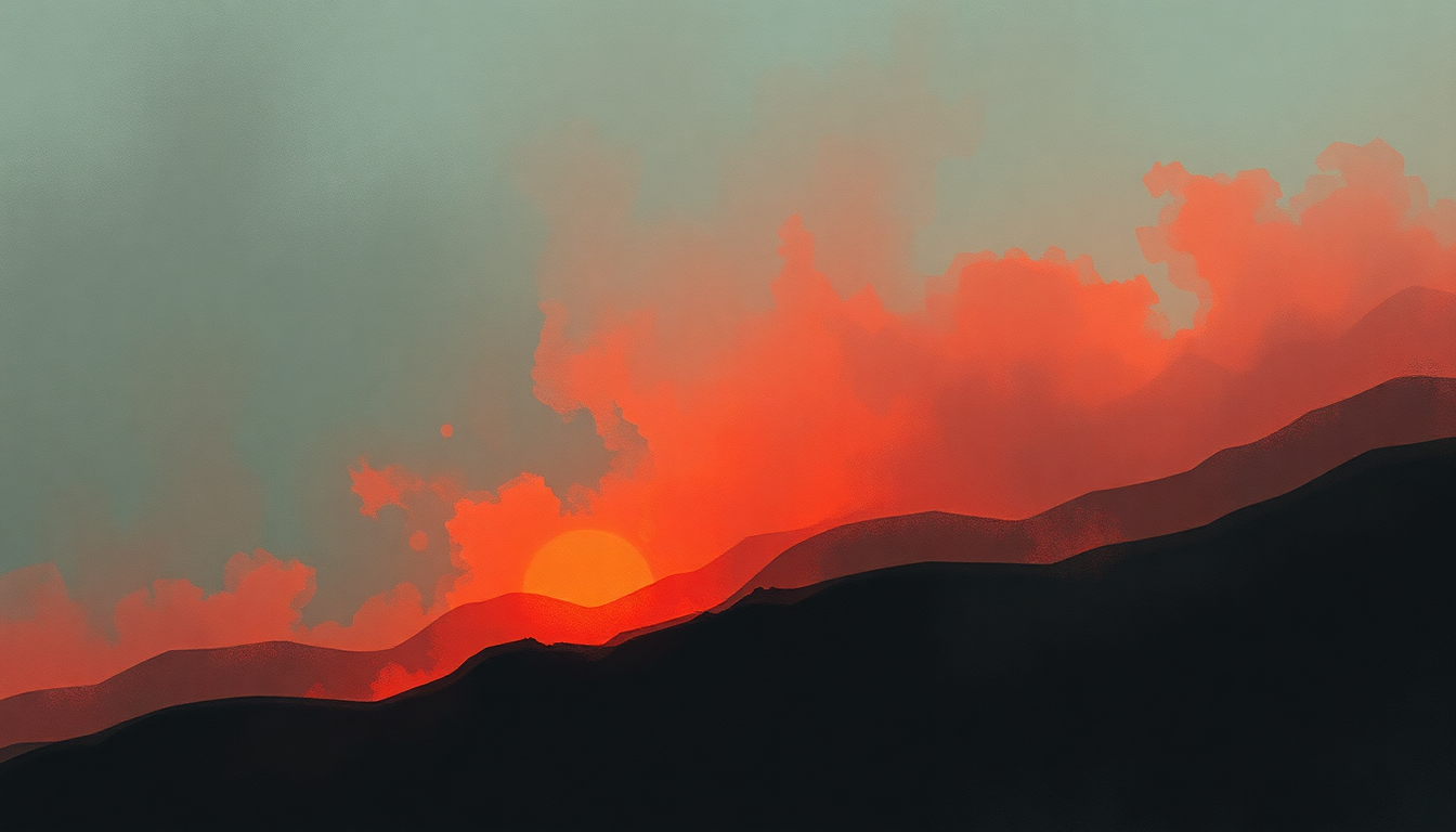 Fan-driven abstract illustration evoking the emotional arc of Iron Storm by Black Uhuru