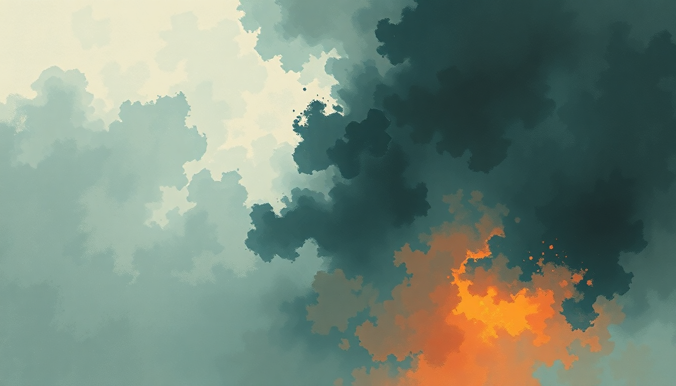 Fan-driven abstract illustration evoking the emotional arc of Is It Luck by Primus