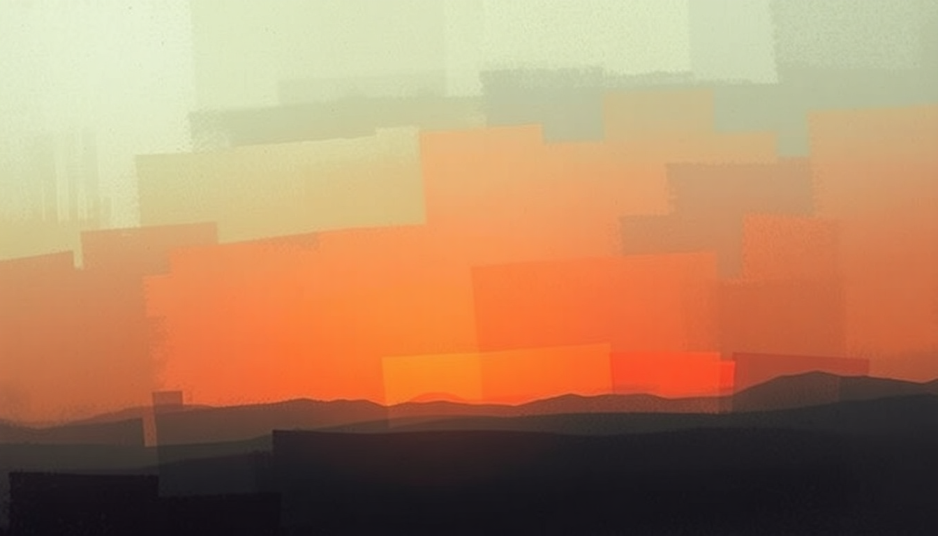 Fan-driven abstract illustration evoking the emotional arc of It Is Not Enough by Gang of Four