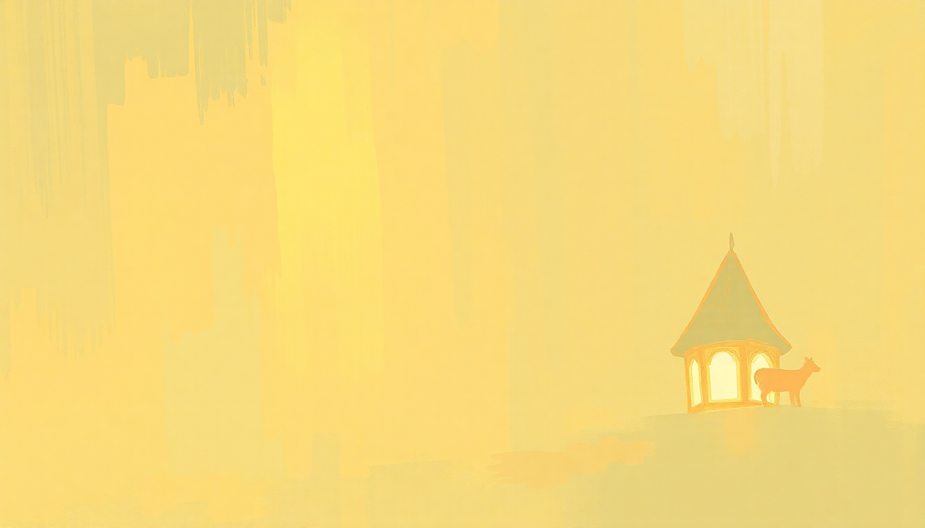 Fan-driven abstract illustration evoking the emotional arc of It's a Small World (After All) by Sherman Brothers