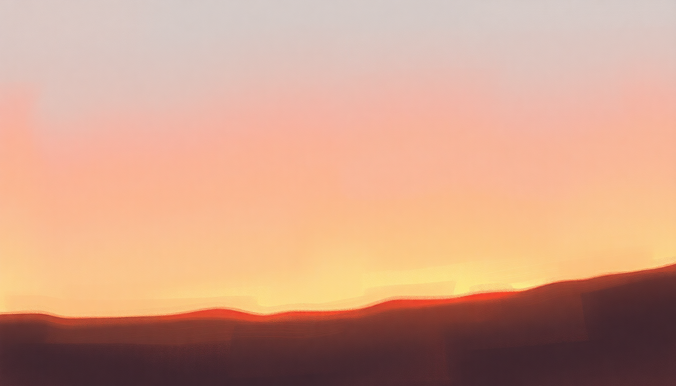 Fan-driven abstract illustration evoking the emotional arc of It's Such a Good Feeling by Fred Rogers