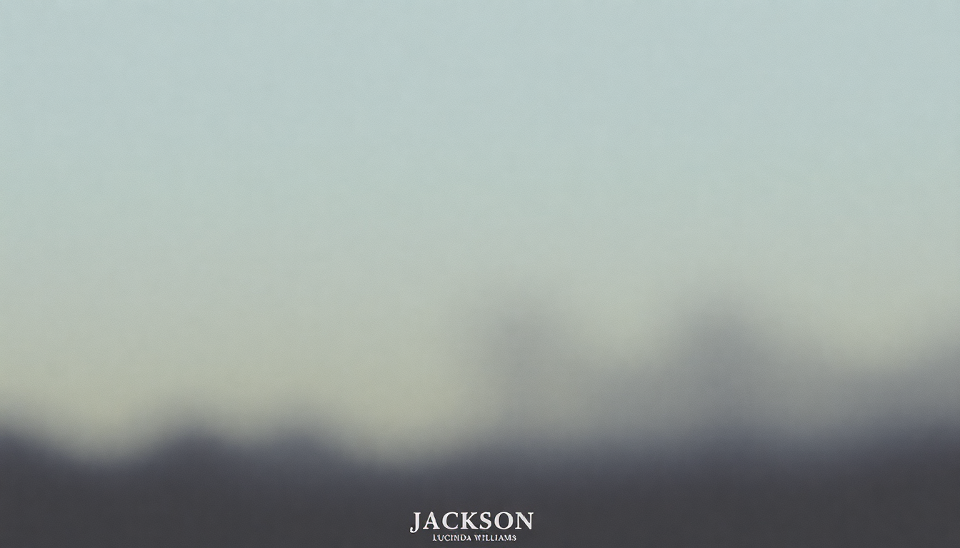 Fan-driven abstract illustration evoking the emotional arc of Jackson by Lucinda Williams
