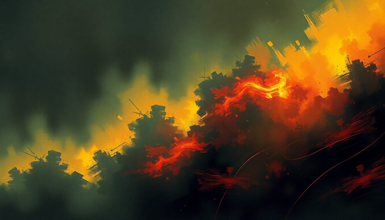 Fan-driven abstract illustration evoking the emotional arc of Jah Calling by Bad Brains