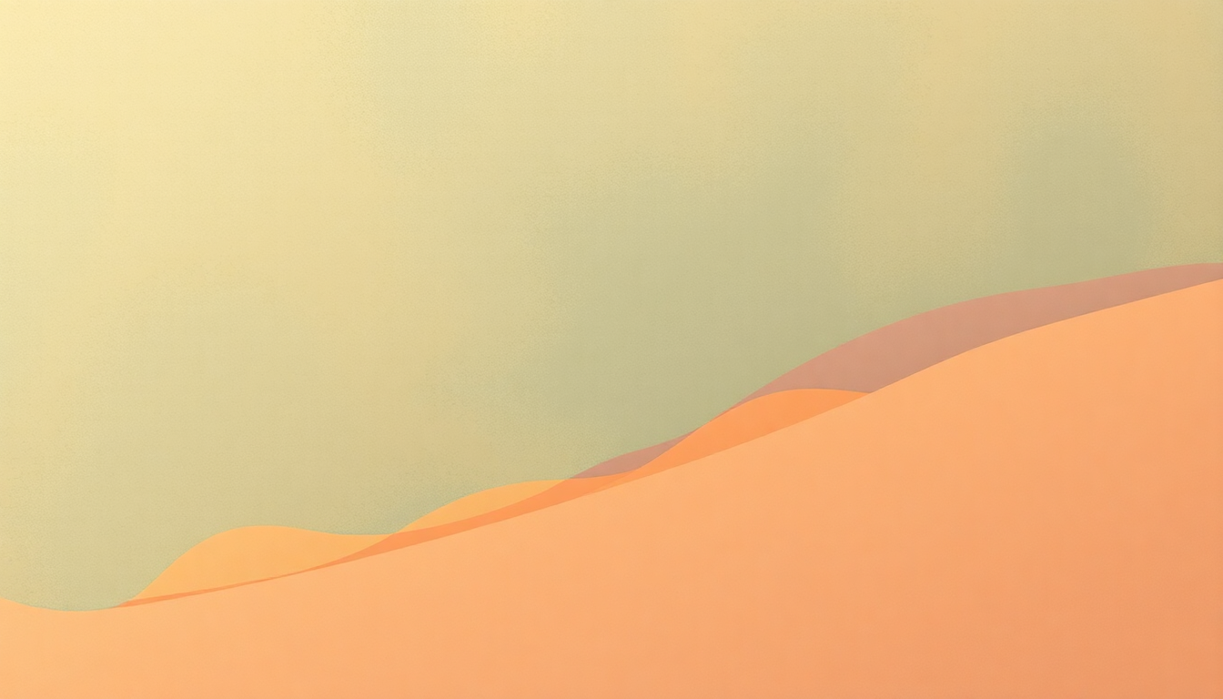 Fan-driven abstract illustration evoking the emotional arc of Jerusalem by Emerson Lake and Palmer