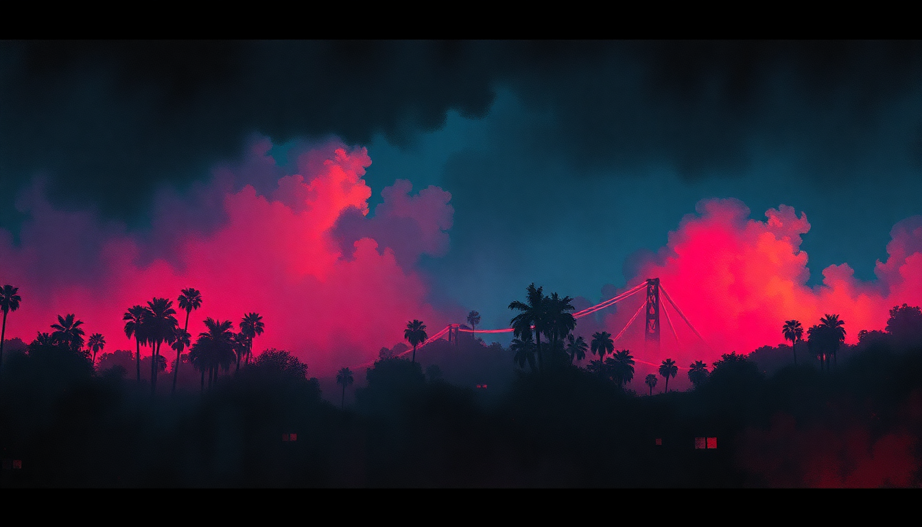 Fan-driven abstract illustration evoking the emotional arc of Jock-O-Rama by Dead Kennedys