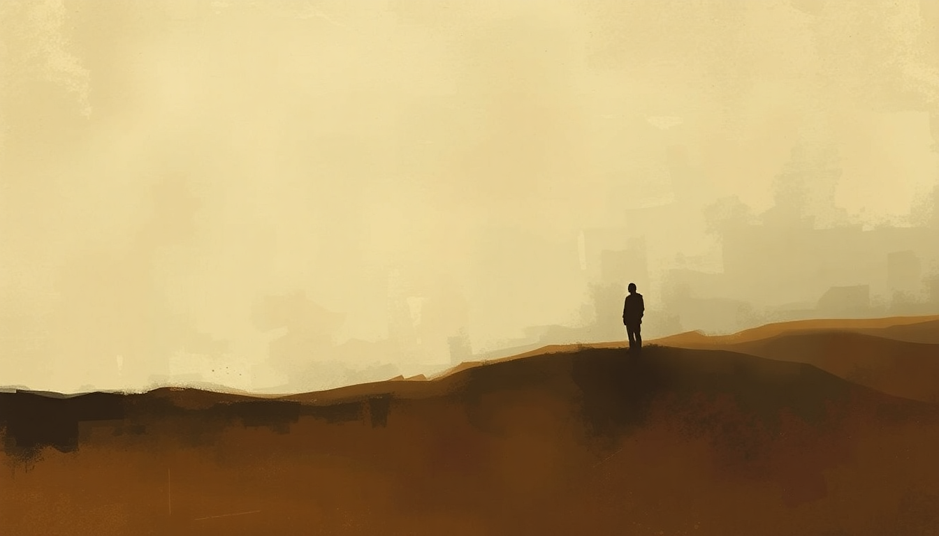 Fan-driven abstract illustration evoking the emotional arc of Joe Hill by Phil Ochs