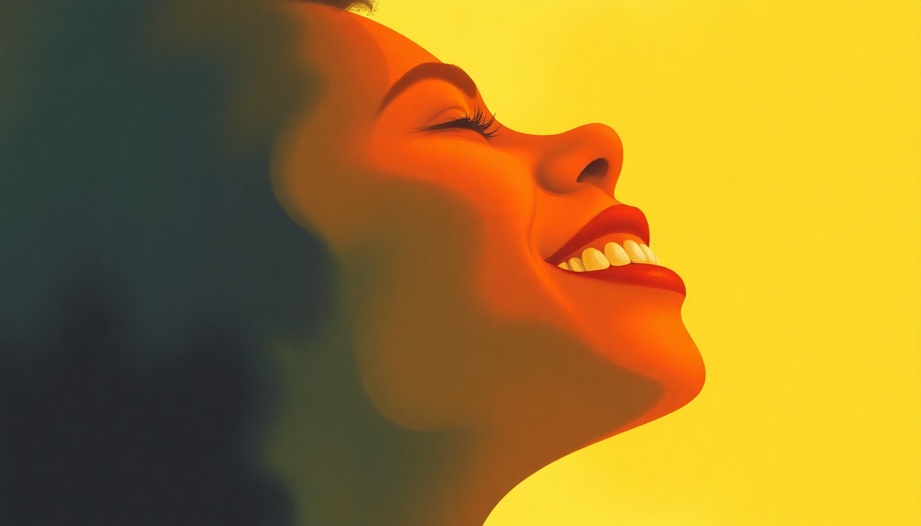 Fan-driven abstract illustration evoking the emotional arc of Joy by Isaac Hayes