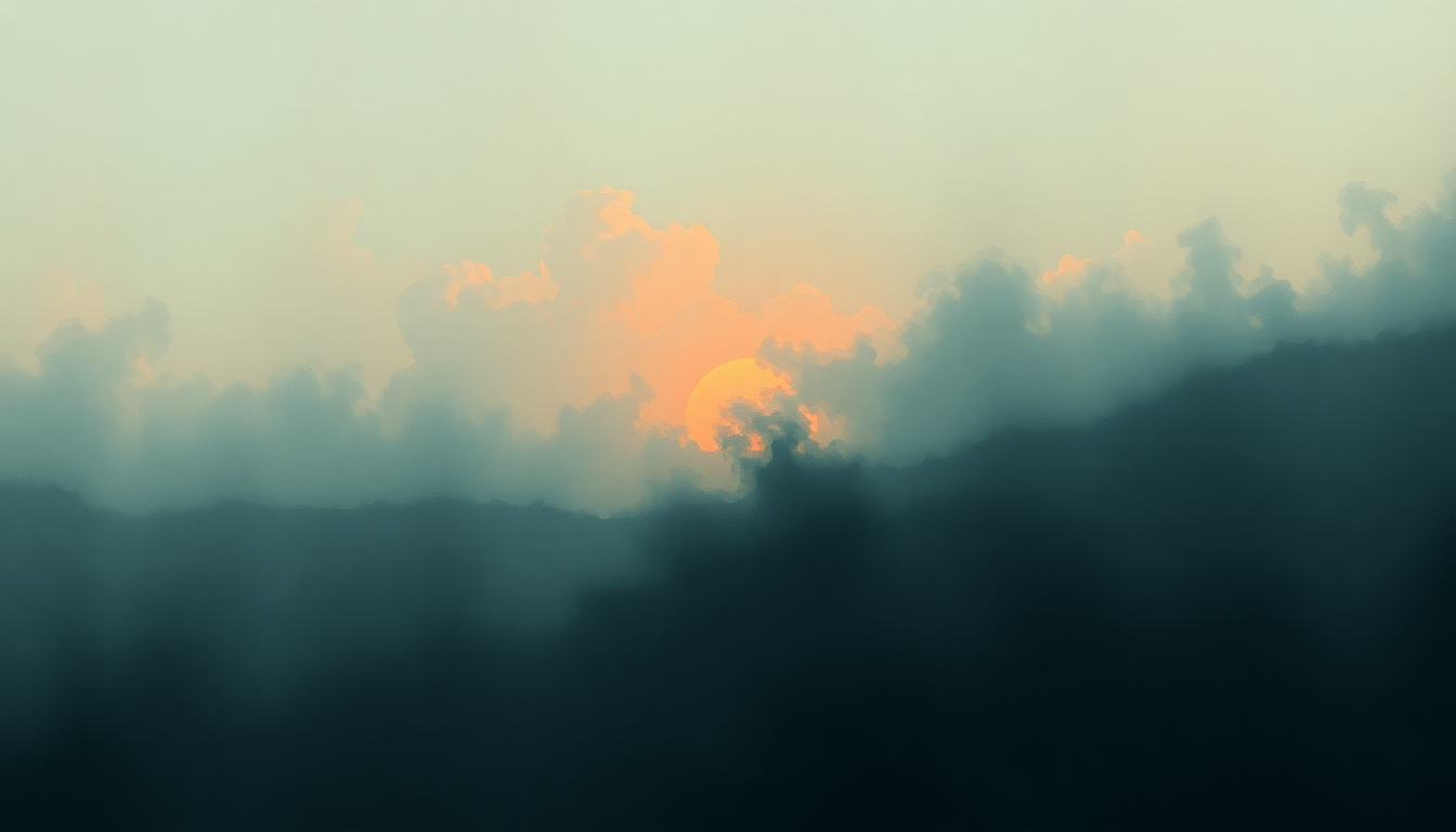 Fan-driven abstract illustration evoking the emotional arc of Judith by A Perfect Circle