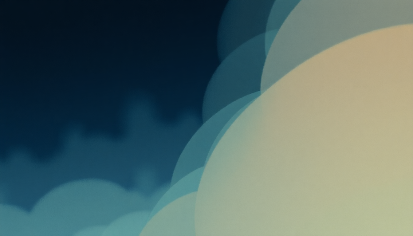 Fan-driven abstract illustration evoking the emotional arc of Juramidam by Nick Mulvey