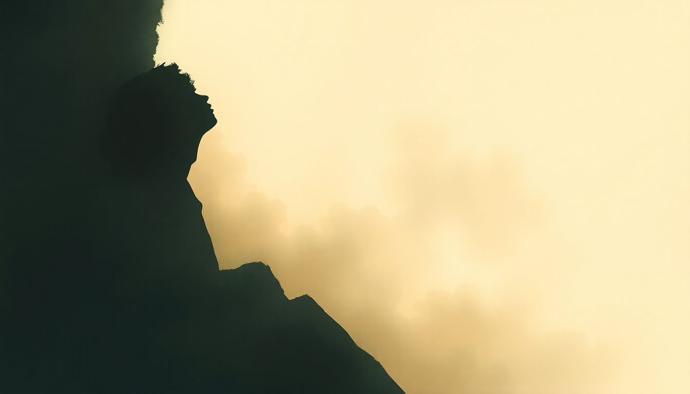 Fan-driven abstract illustration evoking the emotional arc of Just a Closer Walk with Thee by Sister Rosetta Tharpe