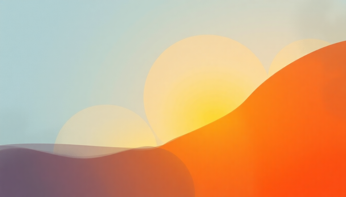 Fan-driven abstract illustration evoking the emotional arc of Just a Notion by ABBA