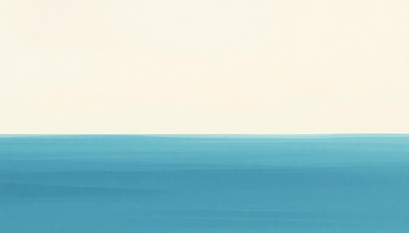 Fan-driven abstract illustration evoking the emotional arc of Just a Wave Not the Water by Jimmie Dale Gilmore