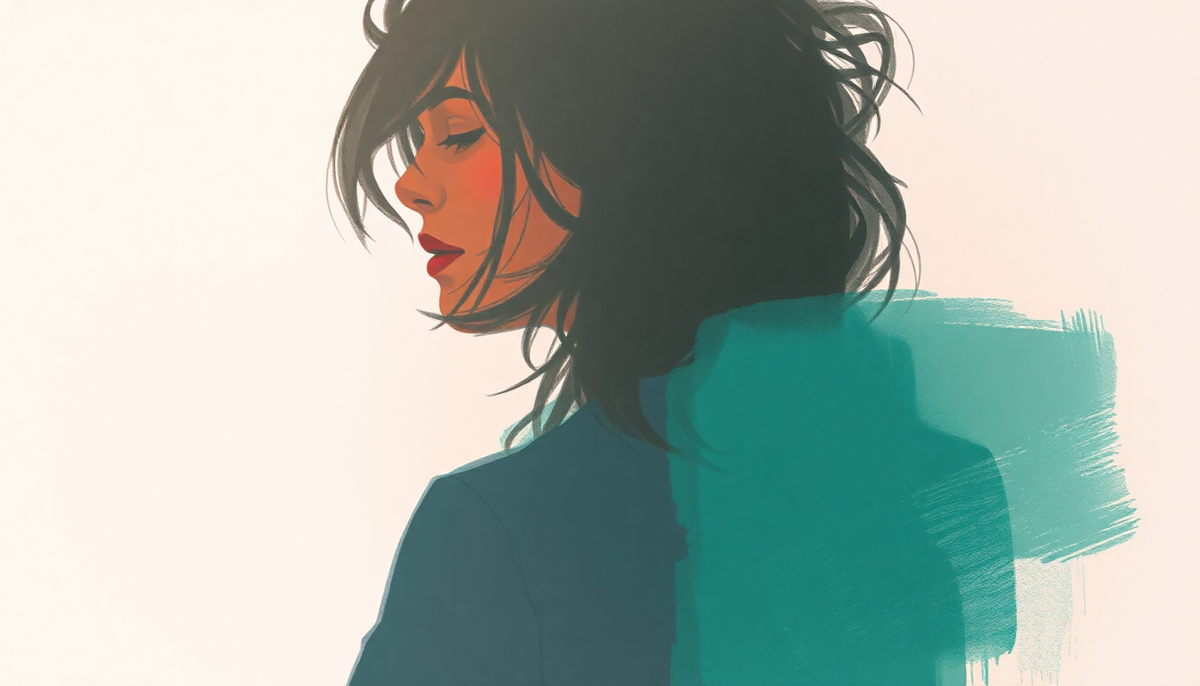 Fan-driven abstract illustration evoking the emotional arc of Just Friends by Amy Winehouse