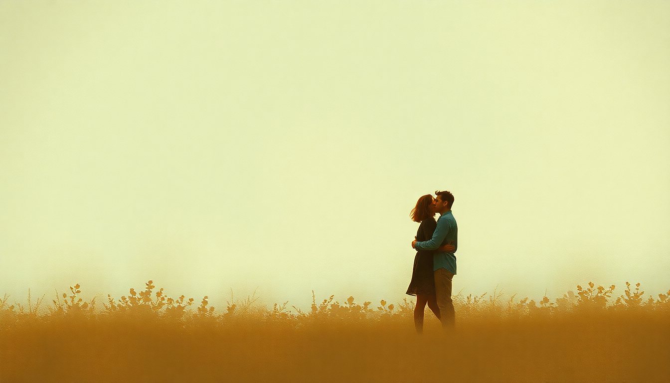 Fan-driven abstract illustration evoking the emotional arc of Kathy's Song by Simon and Garfunkel