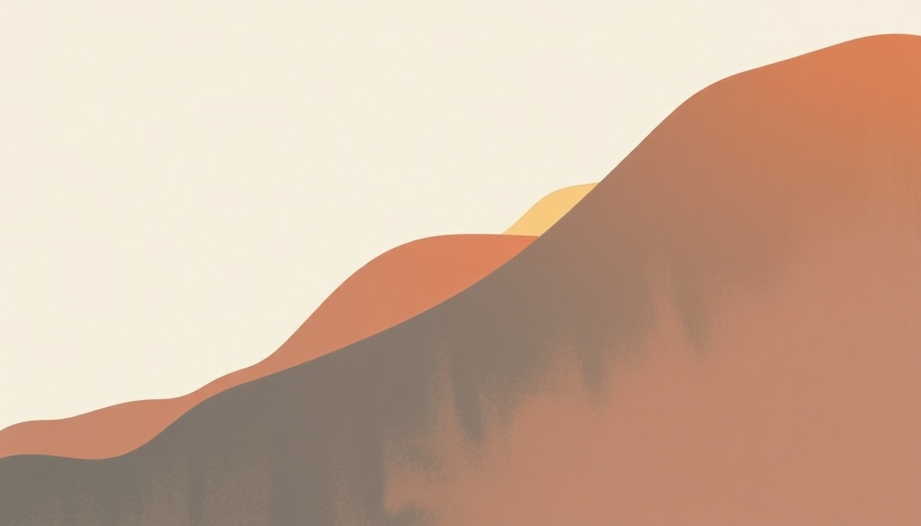 Fan-driven abstract illustration evoking the emotional arc of Keep Going by Hovvdy