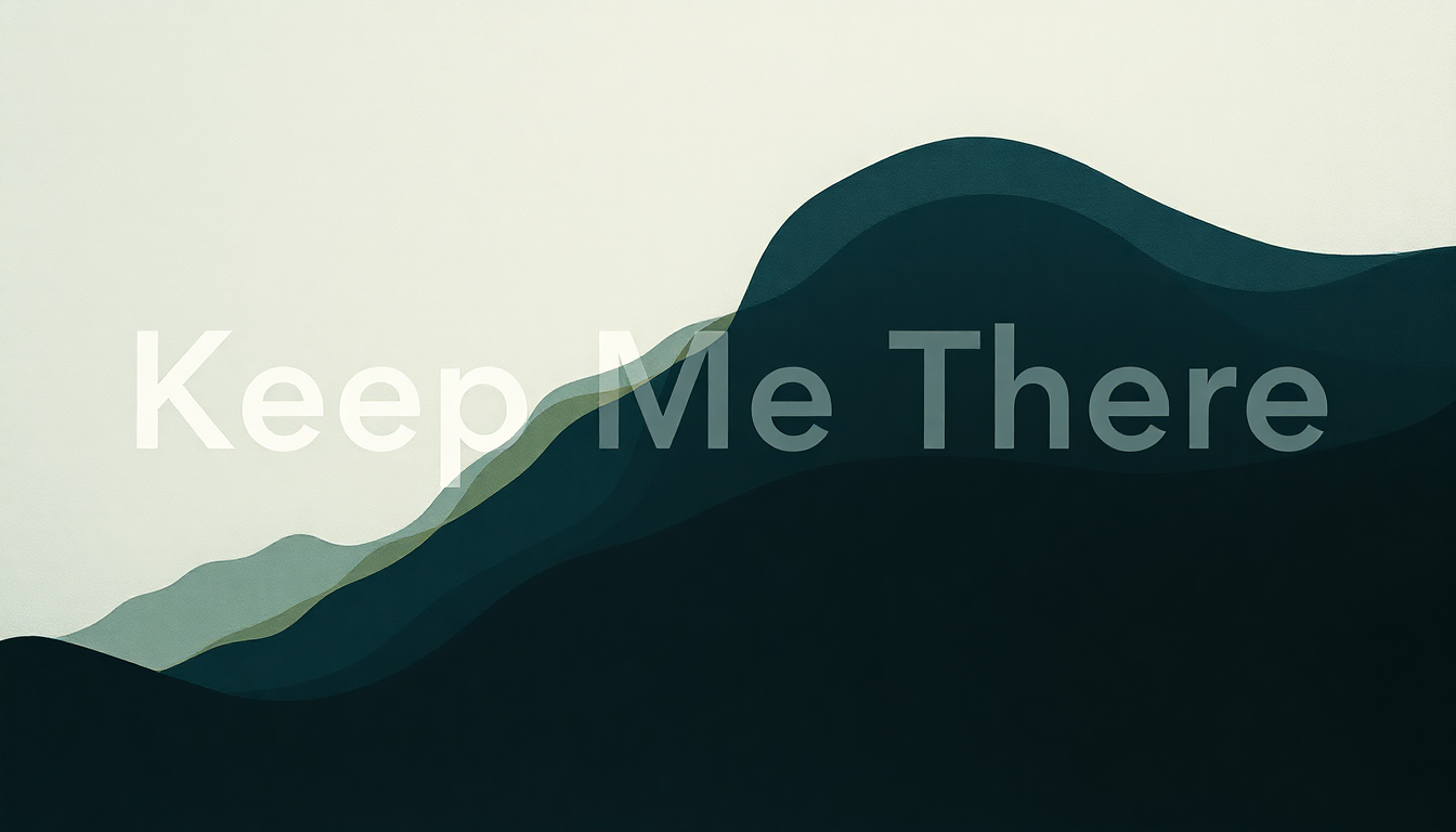 Fan-driven abstract illustration evoking the emotional arc of Keep Me There by Nicolas Jaar