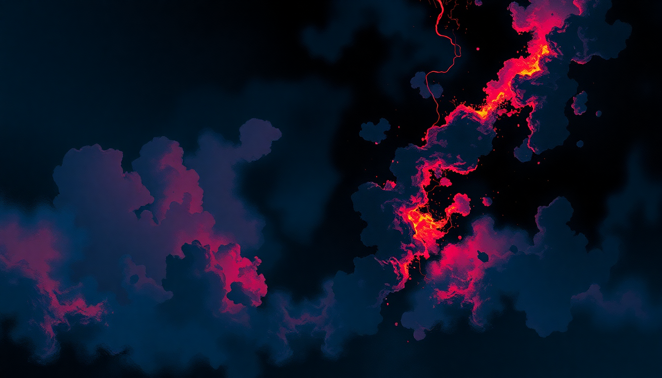 Fan-driven abstract illustration evoking the emotional arc of Kill the Poor by Dead Kennedys