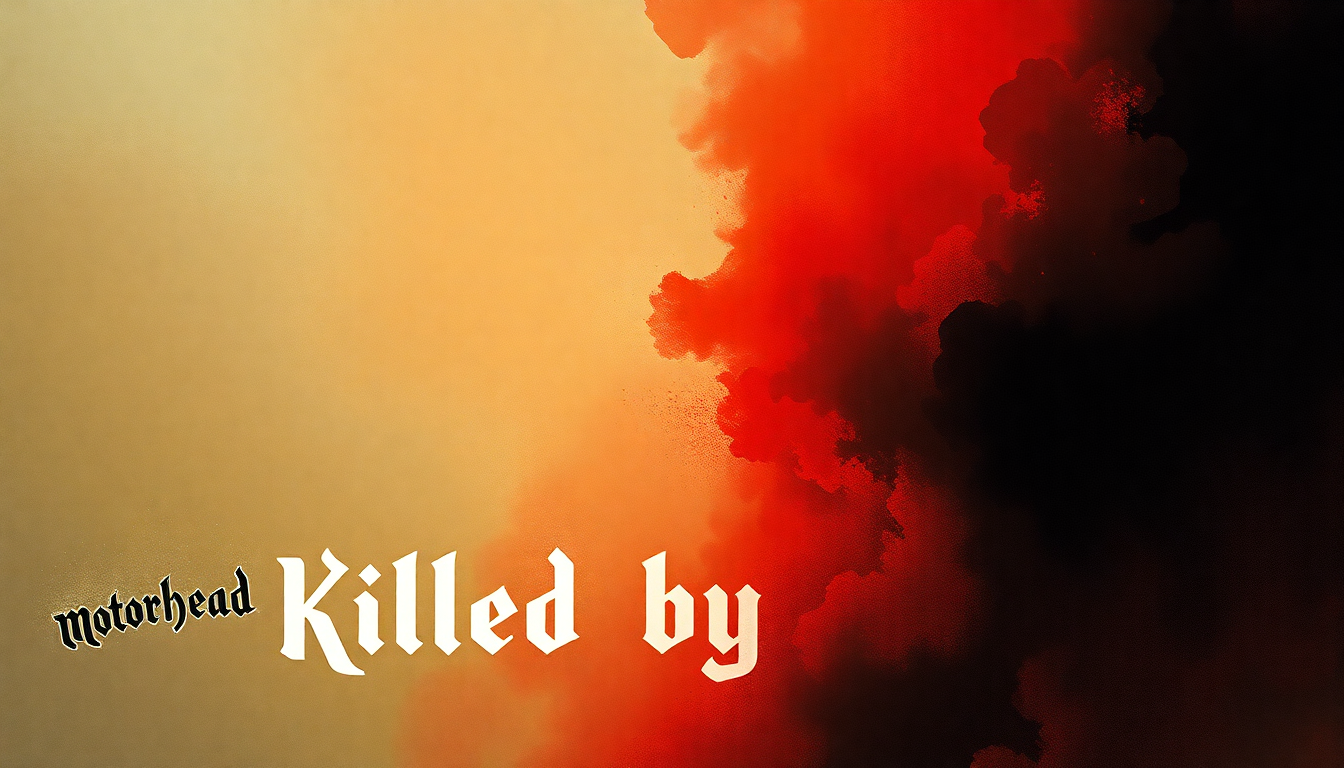 Fan-driven abstract illustration evoking the emotional arc of Killed by Death by Motörhead