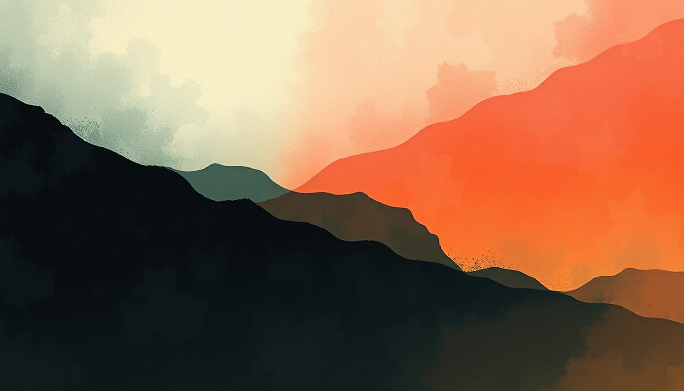 Fan-driven abstract illustration evoking the emotional arc of Kindred by Burial